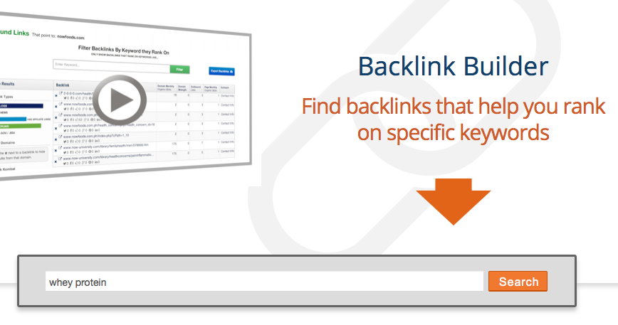 Backlink Builder with Whey Protein