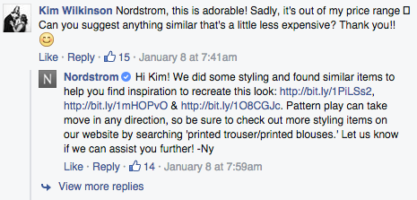 Nordstrom Customer Service on Social Media