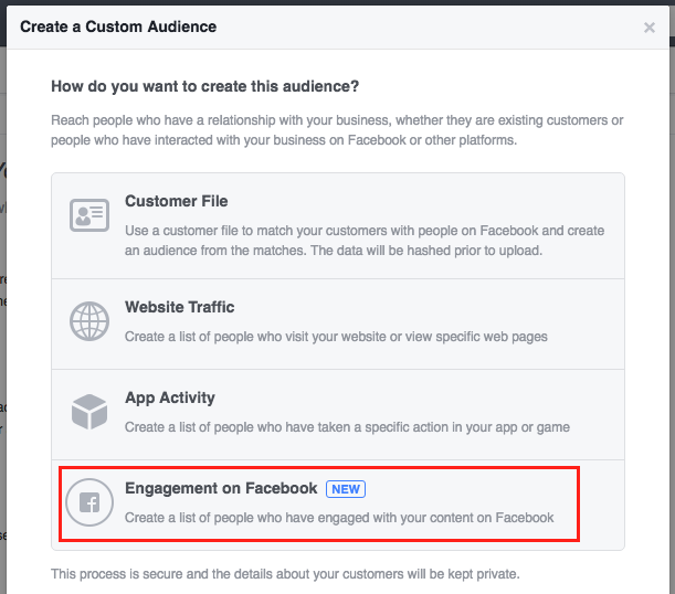 Engagement on Facebook Audiences