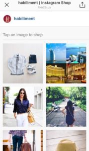 Habiliment creating a shoppable instagram with Like2buy