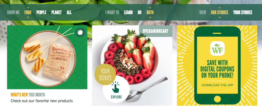 whole foods homepage